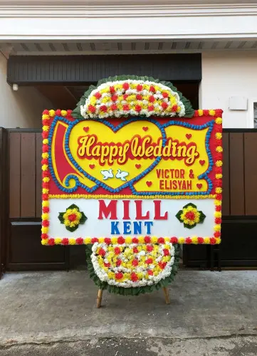 Papan Bunga Pernikahan bulustalan